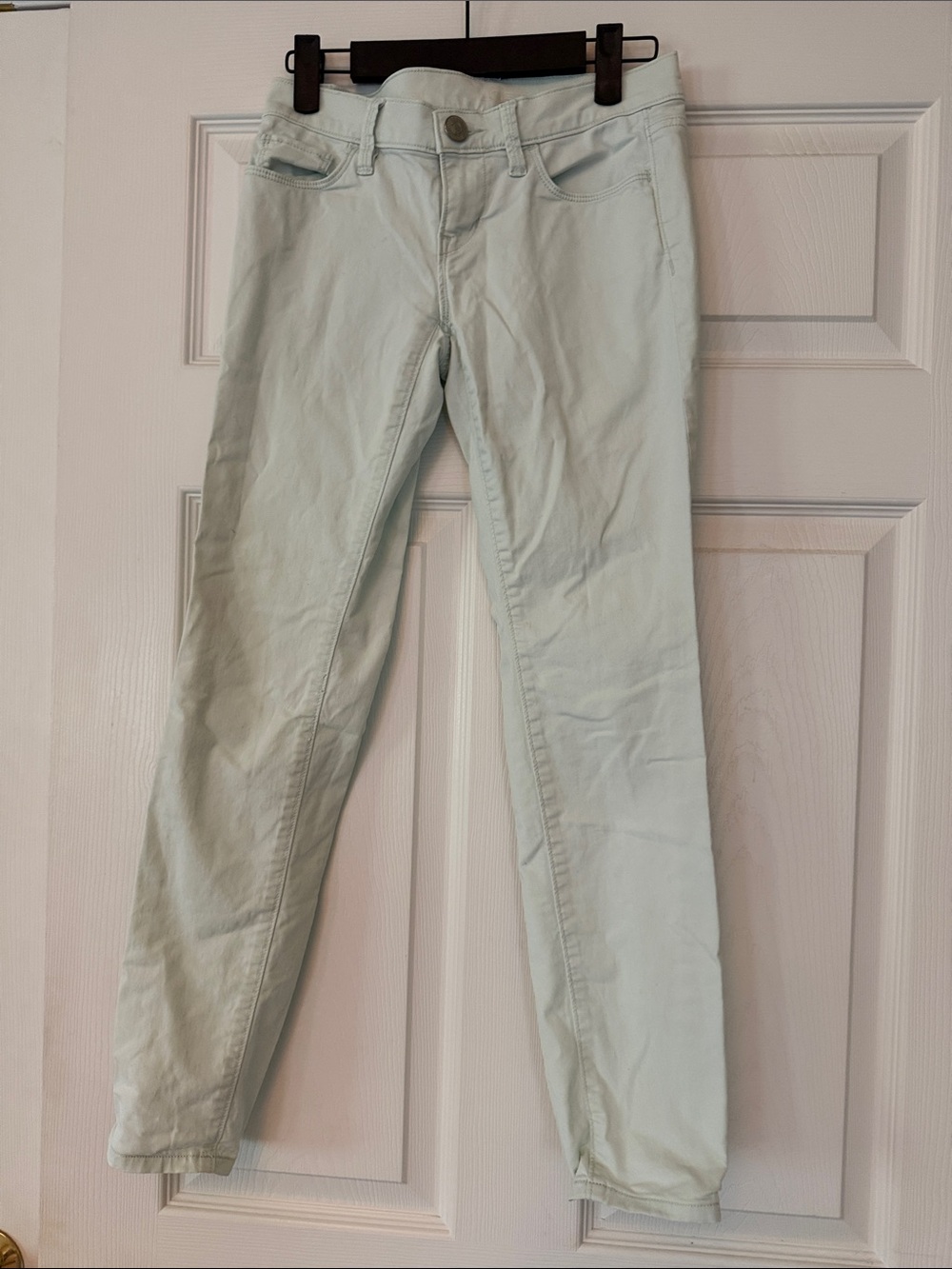 LOFT Skinny Jeans in Light Mint